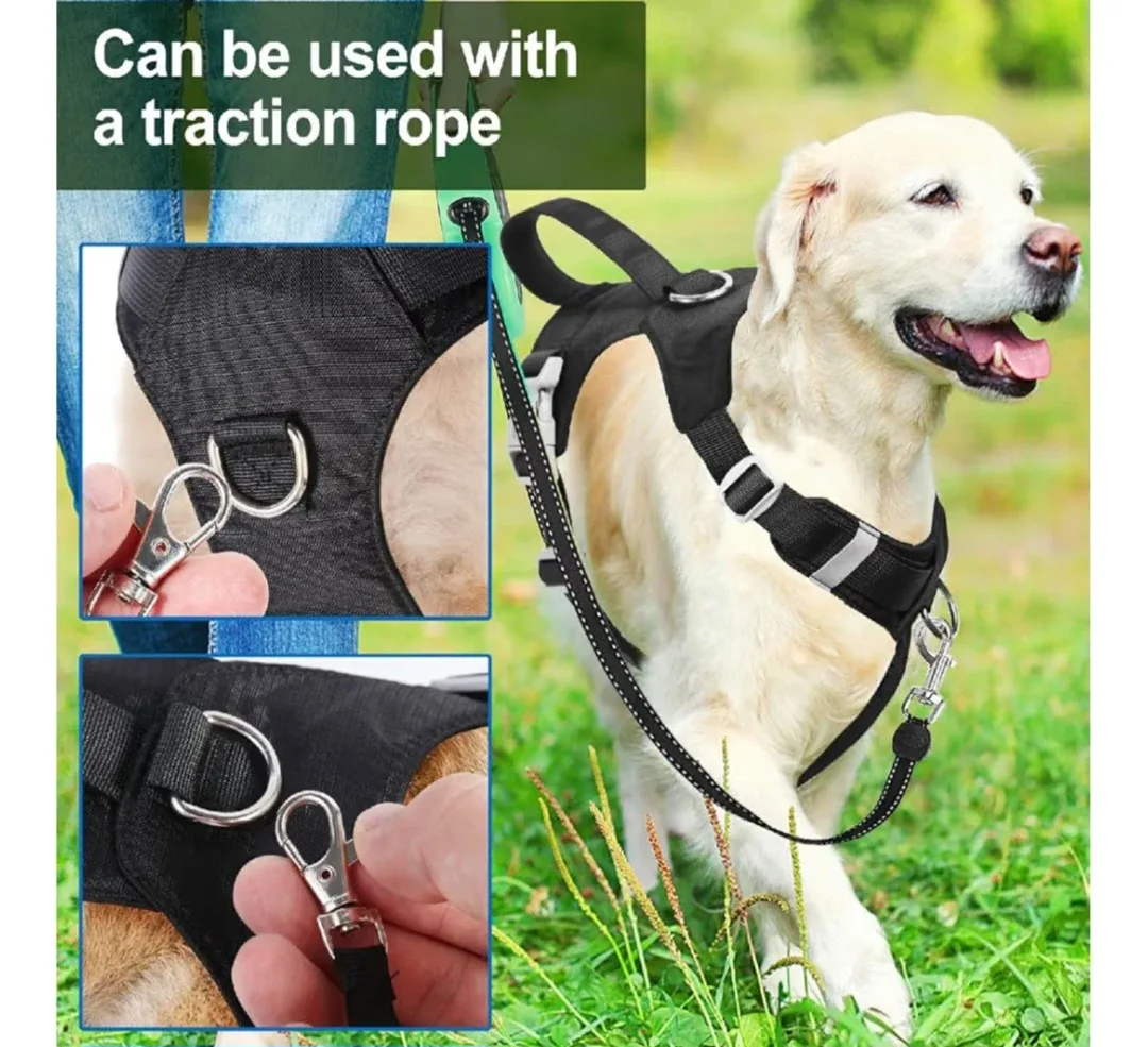 Black Tracker Dog Harness - Size Medium image indicator(4)