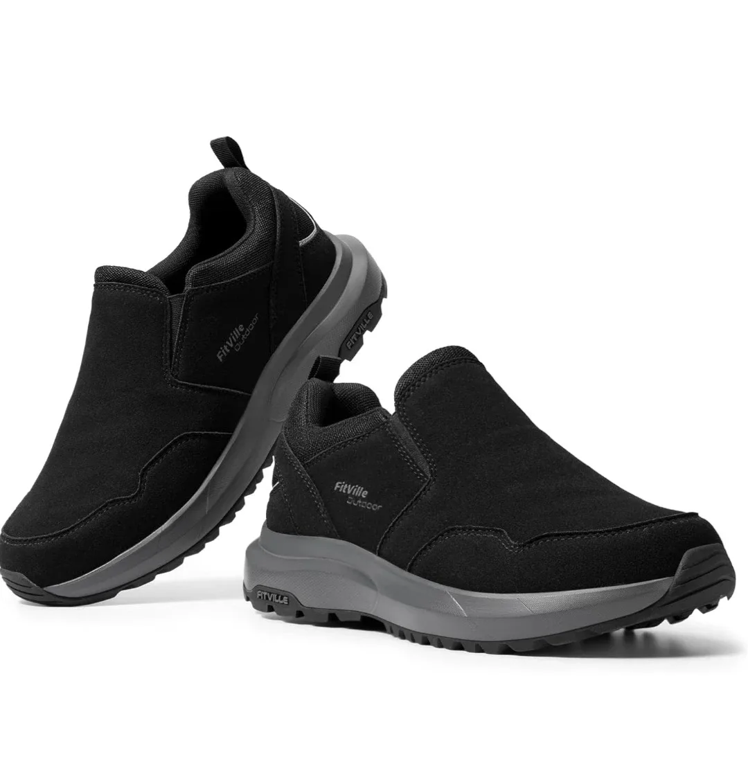 FitVille Outdoor Slip-On Shoes - Size 14 Wide