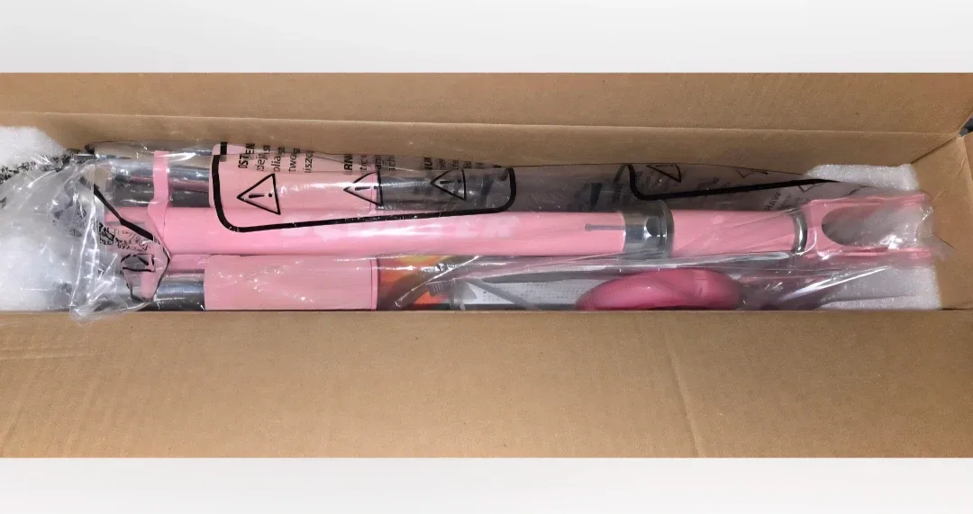 New TENBOOM Scooter for Kids - LED Light-up Wheels - Pink image indicator(2)