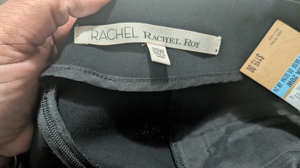 Rachel Roy Island Hop Black Pants - Size 20W image indicator(2)