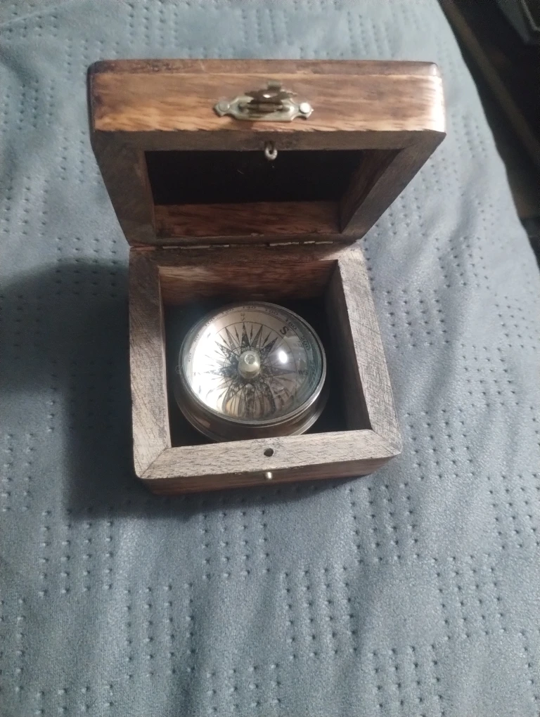 Marco Polo Korcula Compass with Wooden Box
