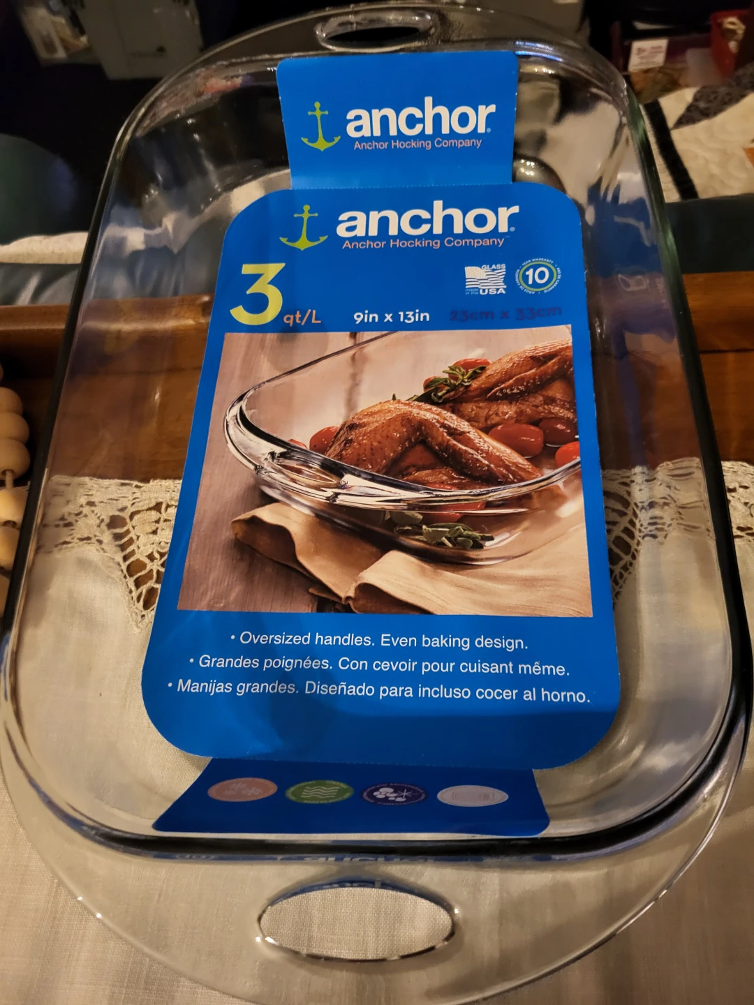 Anchor Hocking 9x13 Glass Baking Dish - New