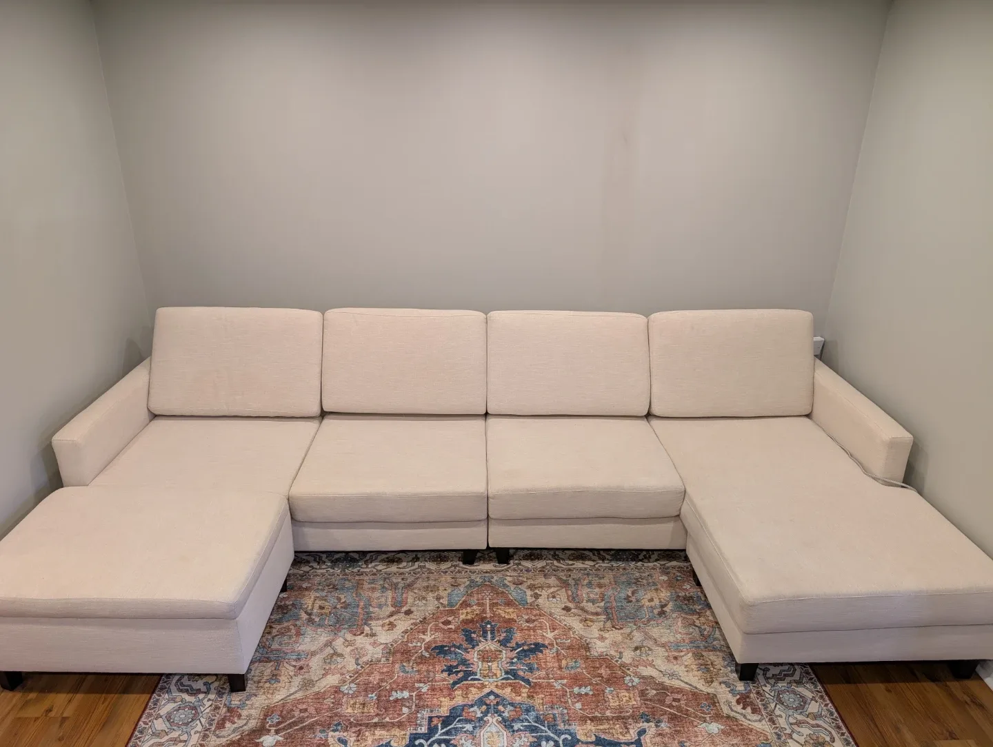 Beige Sectional Sofa, large