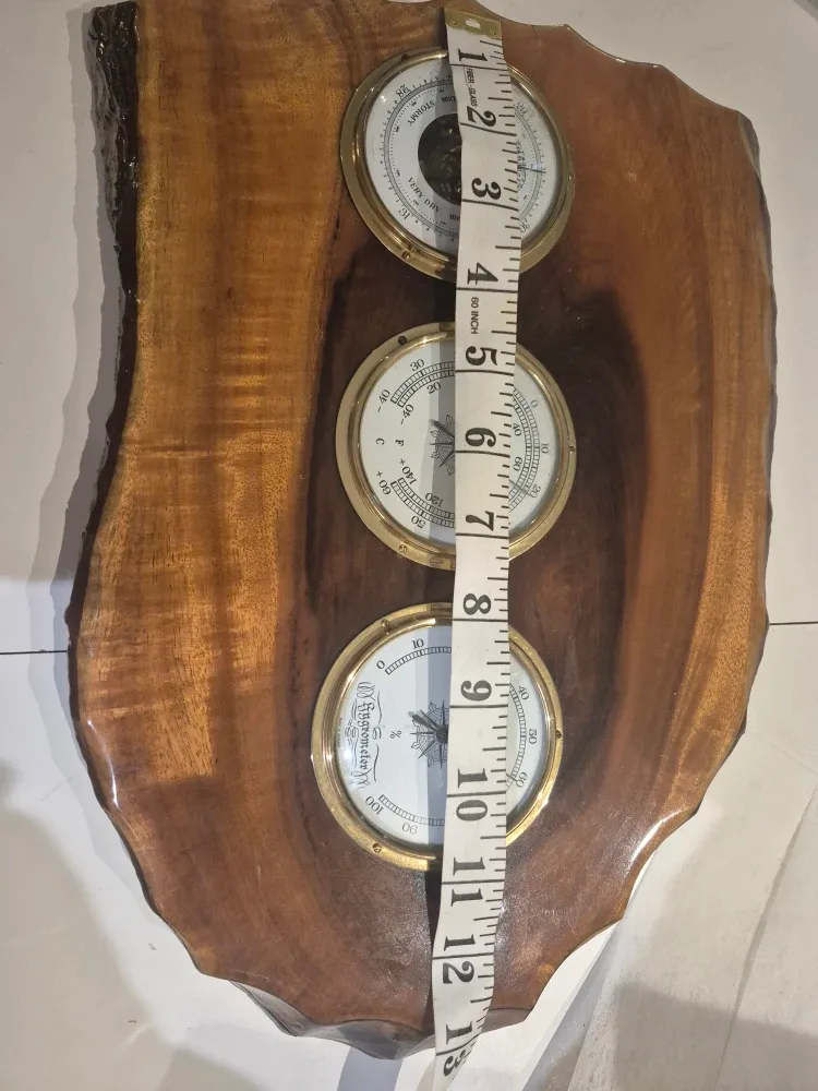 Vintage German Weather Station on Wood image indicator(6)