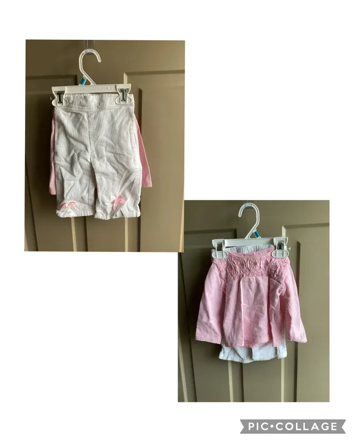 Girls sz 6 months outfits $3 each image indicator(9)