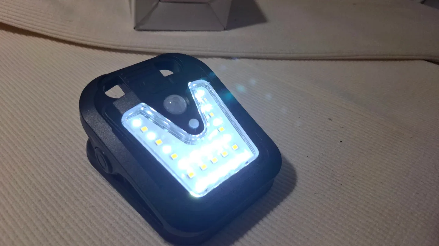 Solar Powered clip on lamp usb image indicator(3)