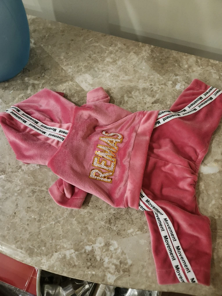 Pink Dog Tracksuit, Size Small - photo 2