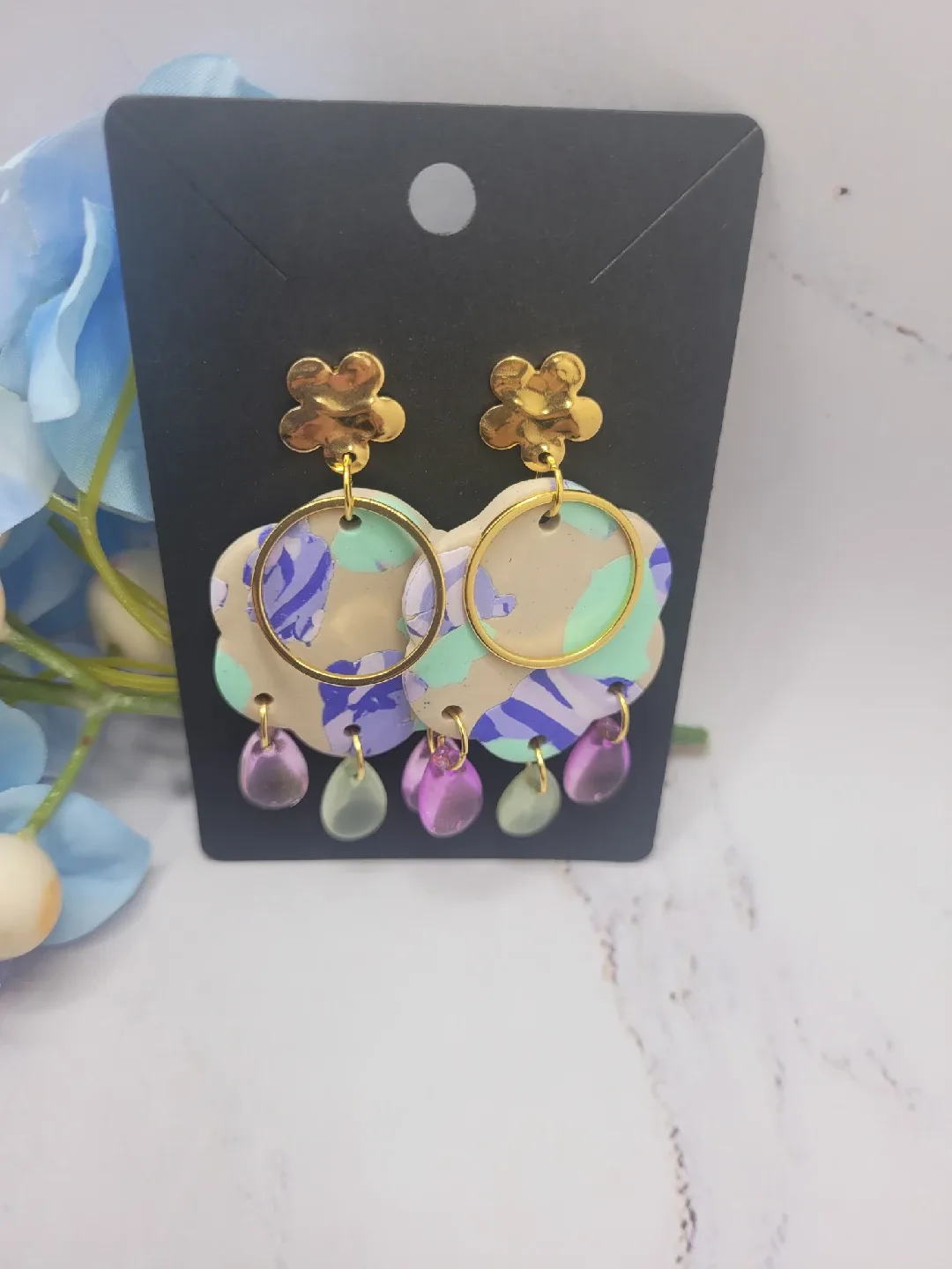 Handmade Polymer Clay Earrings image indicator(2)