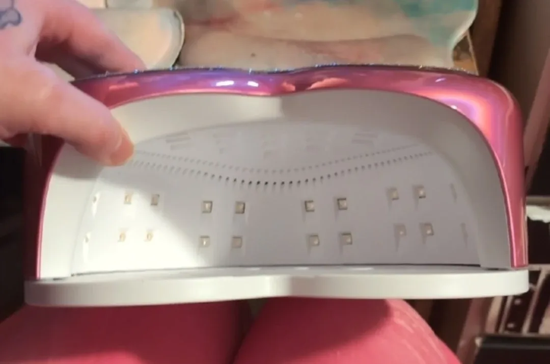 Heart Shaped LED Nail Lamp image indicator(3)