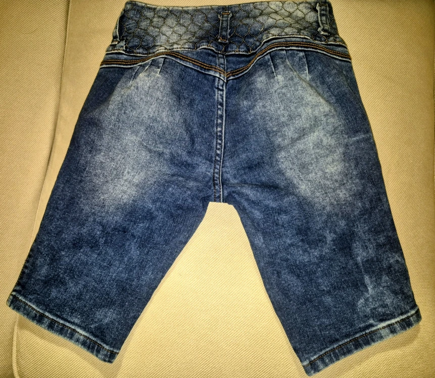 Modern blue denim shorts - photo 2