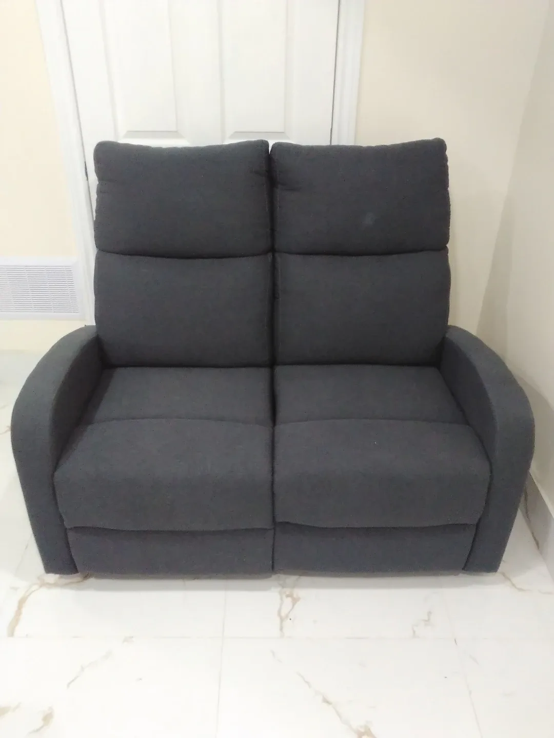 Grey Fabric Reclining Loveseat & Chair Set image indicator(4)