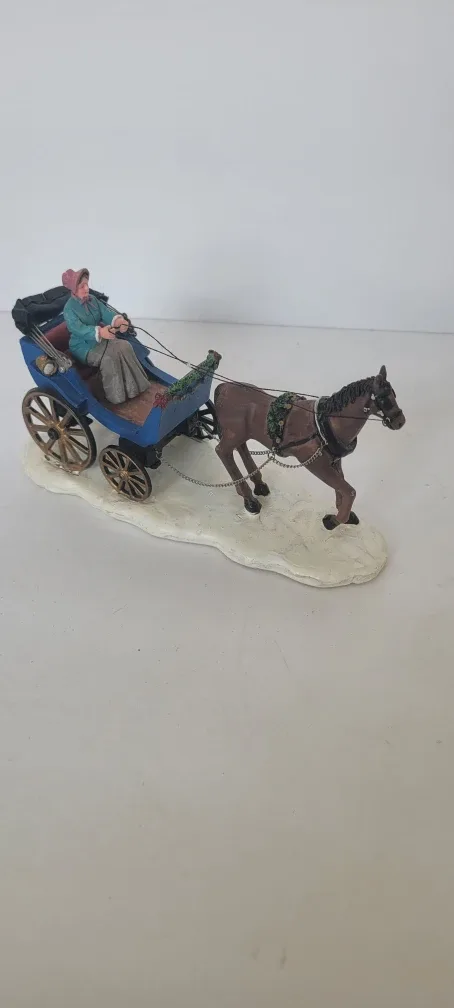 Lemax Figurine Horse and Carriage image indicator(3)