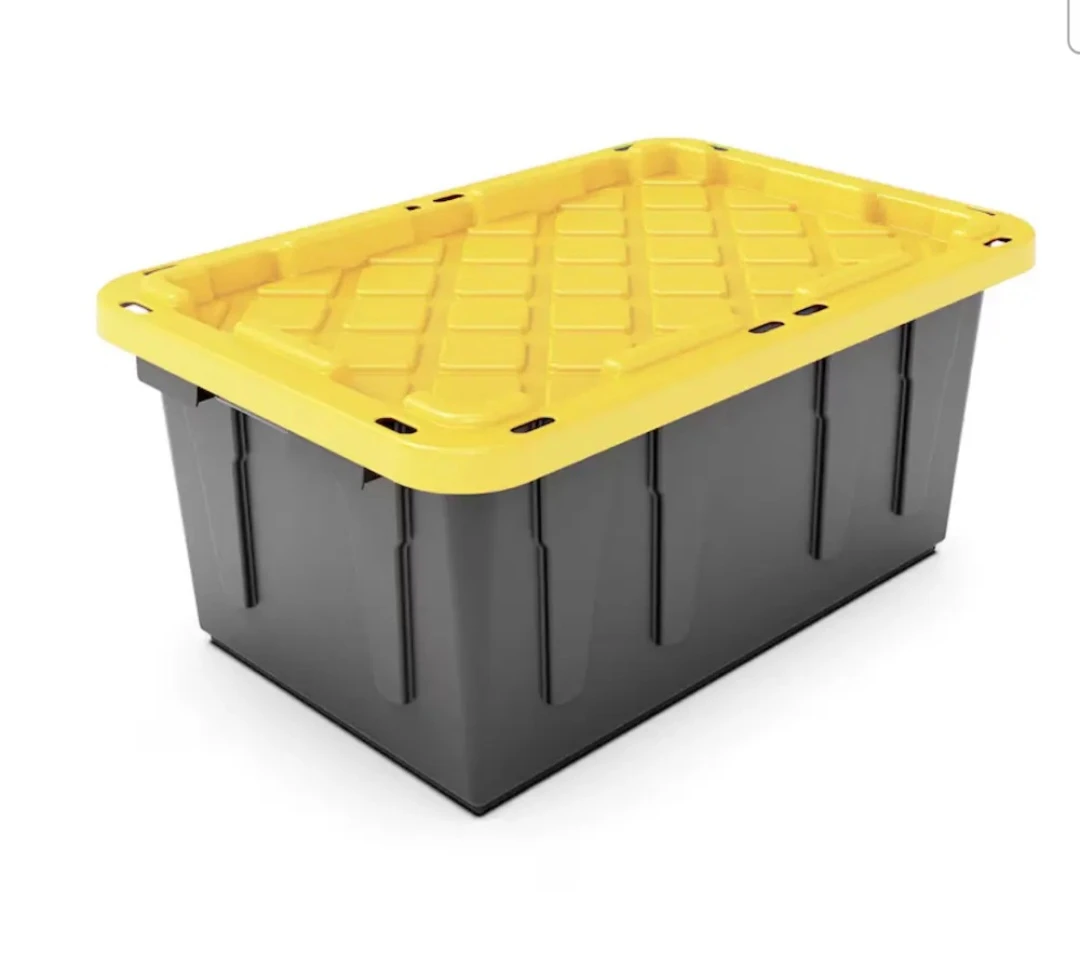 2 Storage Container - Black & Yellow