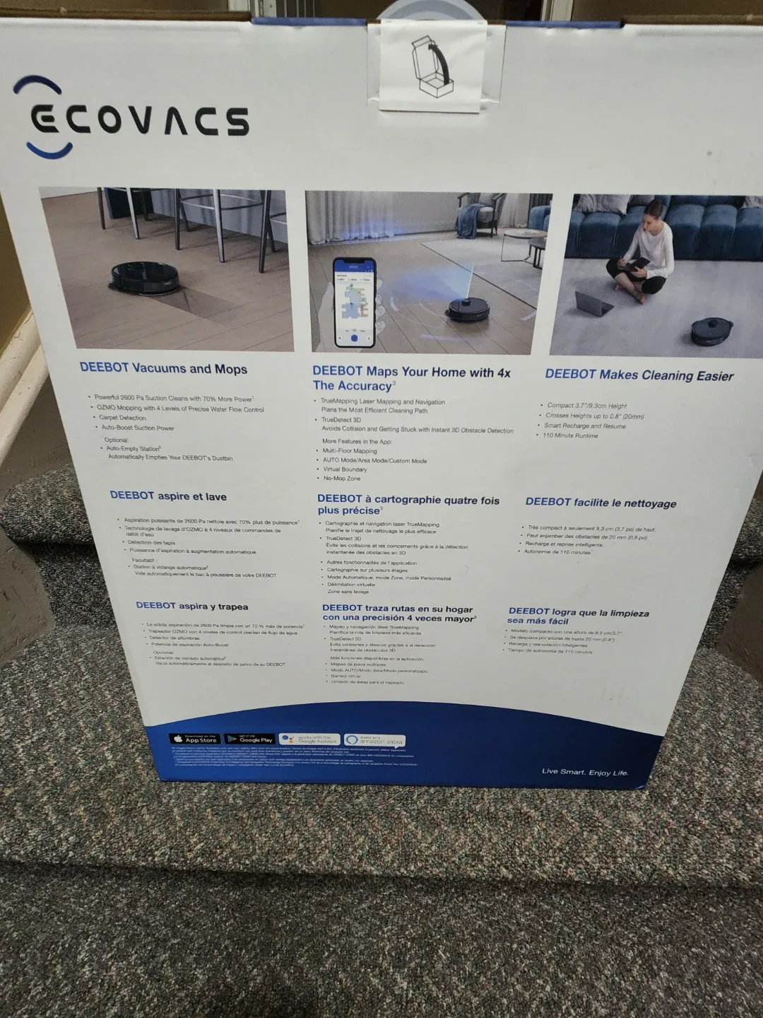 Ecovacs DEEBOT N8 PRO Robot Vacuum - New in Box! image indicator(2)