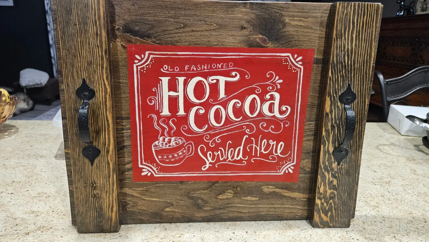 Wooden Tray Fall and Christmas designs image indicator(5)