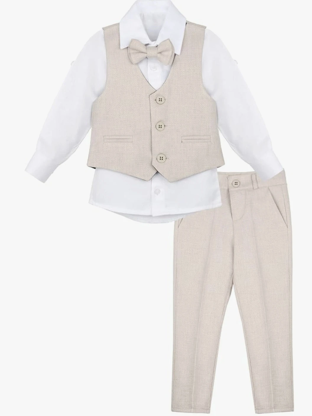 Boys' 4-Piece Suit - Vest, Shirt, Bowtie, Pants - photo 2