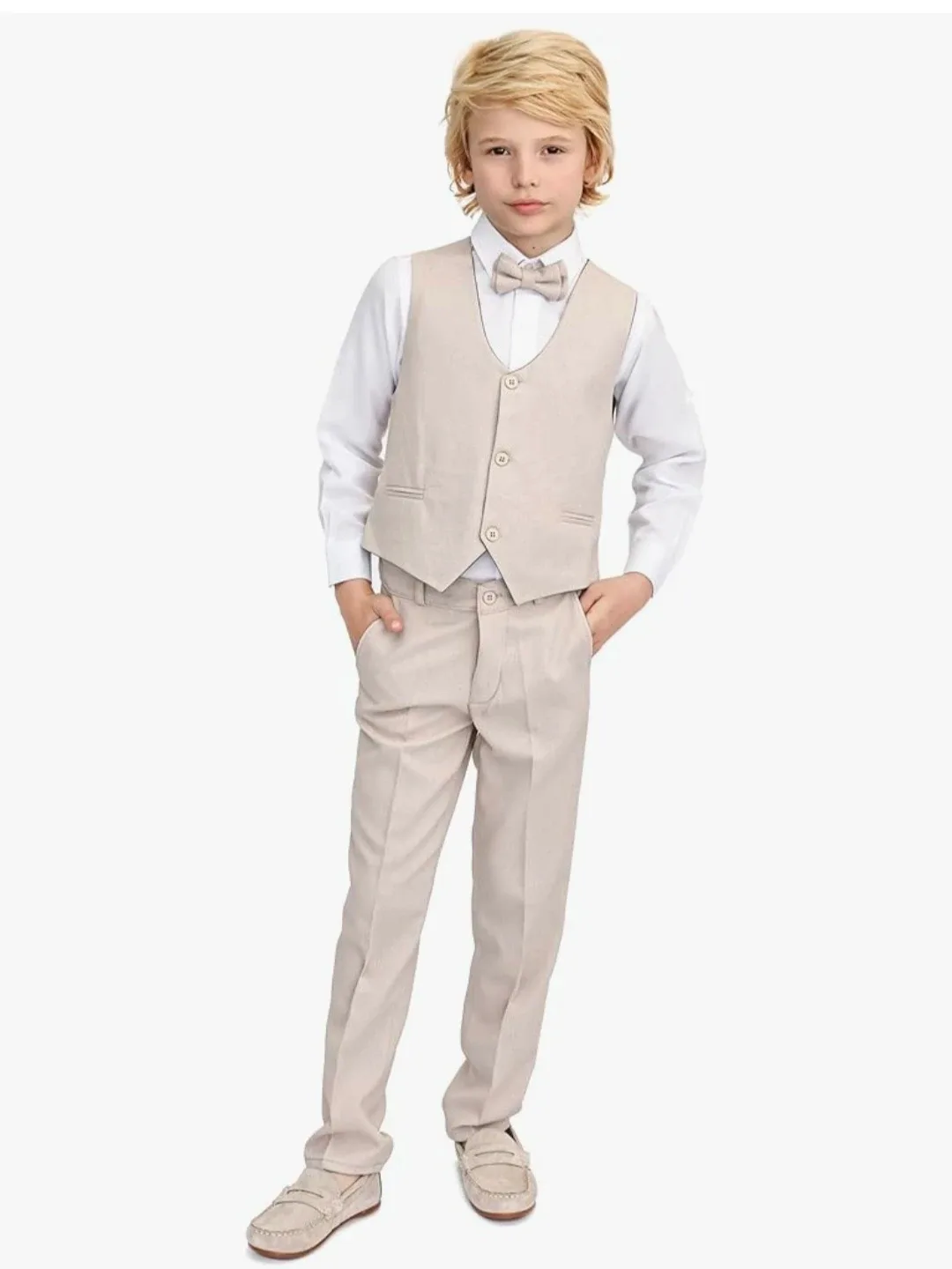 Boys' 4-Piece Suit - Vest, Shirt, Bowtie, Pants image indicator(5)