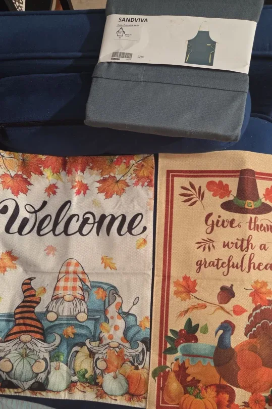 IKEA SANDVIVA Apron, Blue-Grey, New