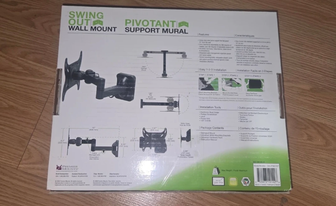 Premier Mounts CA-LPSA1317 Swing Out Wall Mount - photo 2