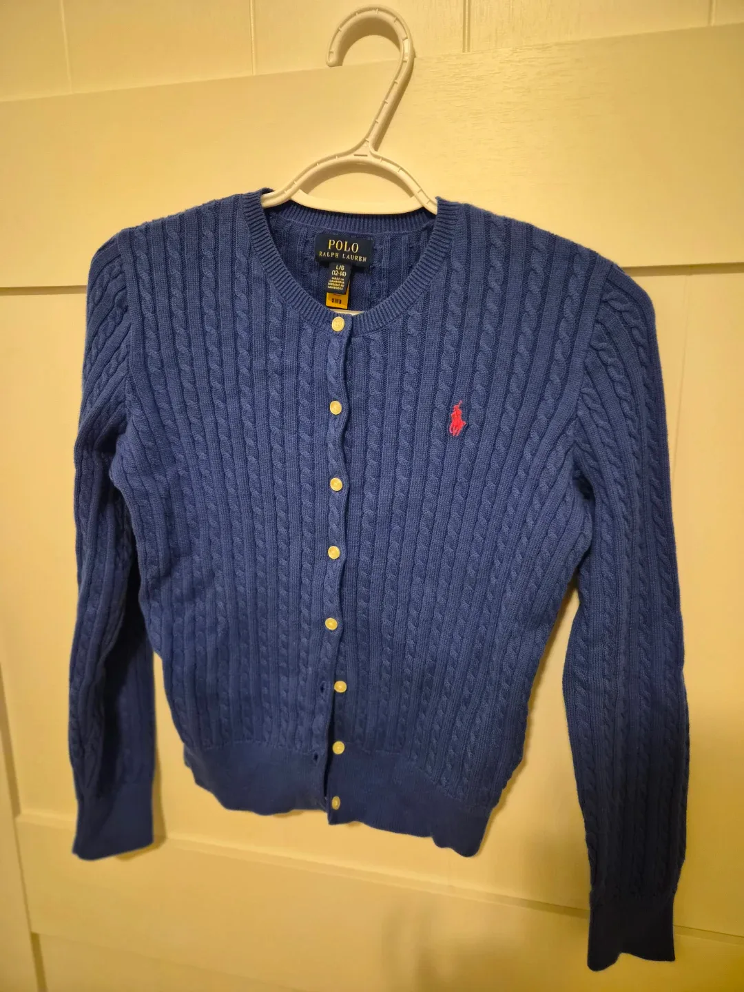 Like new Girl's Polo Ralph Lauren Cardigan - L (12-14) image indicator(2)
