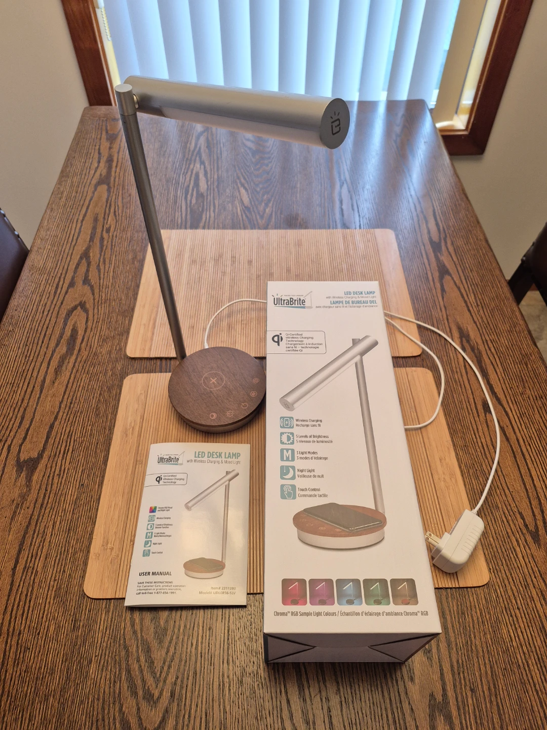 UltraBrite LED Desk Lamp with Wireless Charging and Mood Light - photo 5