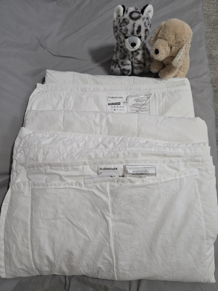 IKEA STJÄRNSTARR Twin Duvet, Cool, White