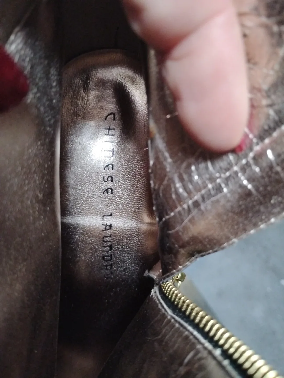 Chinese Laundry Black Leather Ankle Boots - Size 9 image indicator(3)