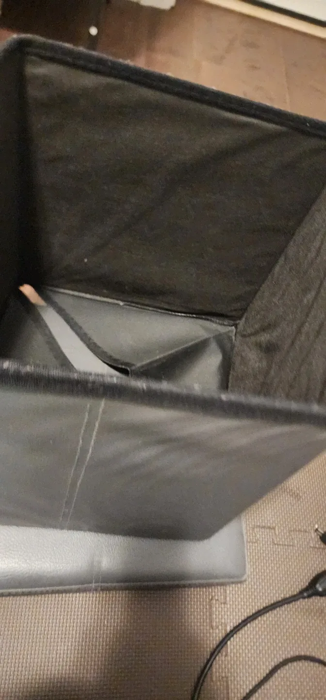 2 set of grey Storage Ottoman with Storage Box image indicator(3)