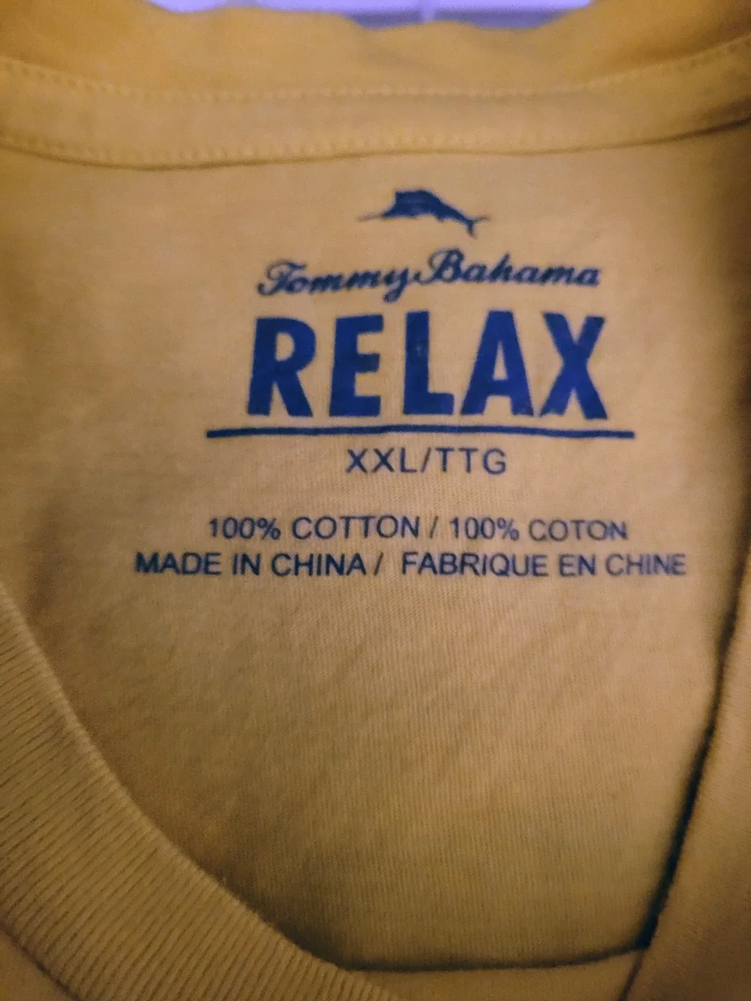 Tommy Bahama Yellow T-Shirt XXL🥕 image indicator(3)