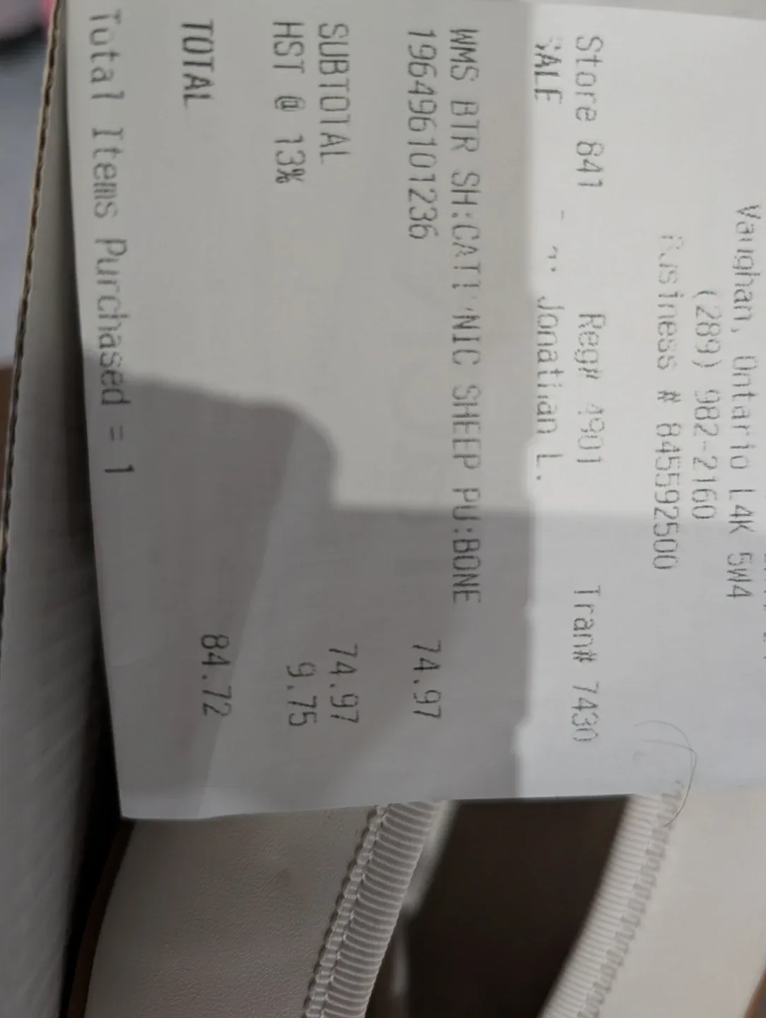 Calvin Klein White Ballet Flats - Size 7.5 image indicator(3)