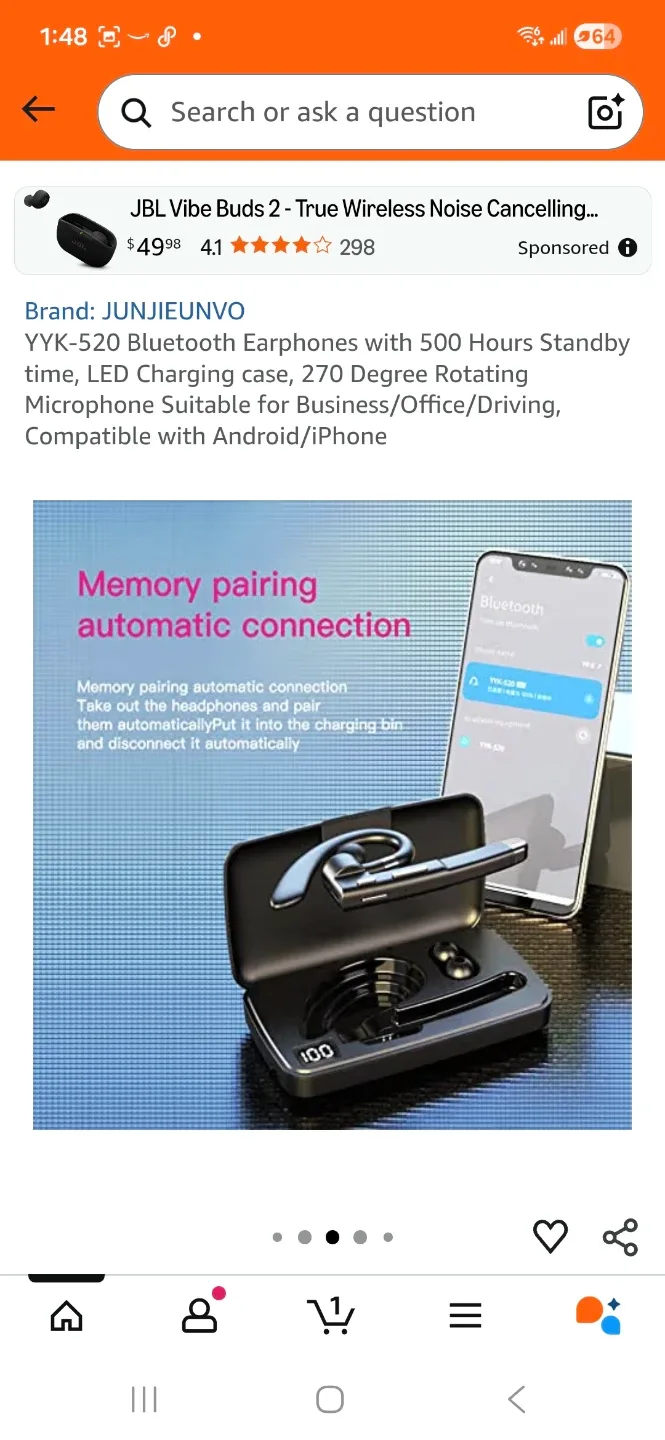 Wireless  headset  , image indicator(3)