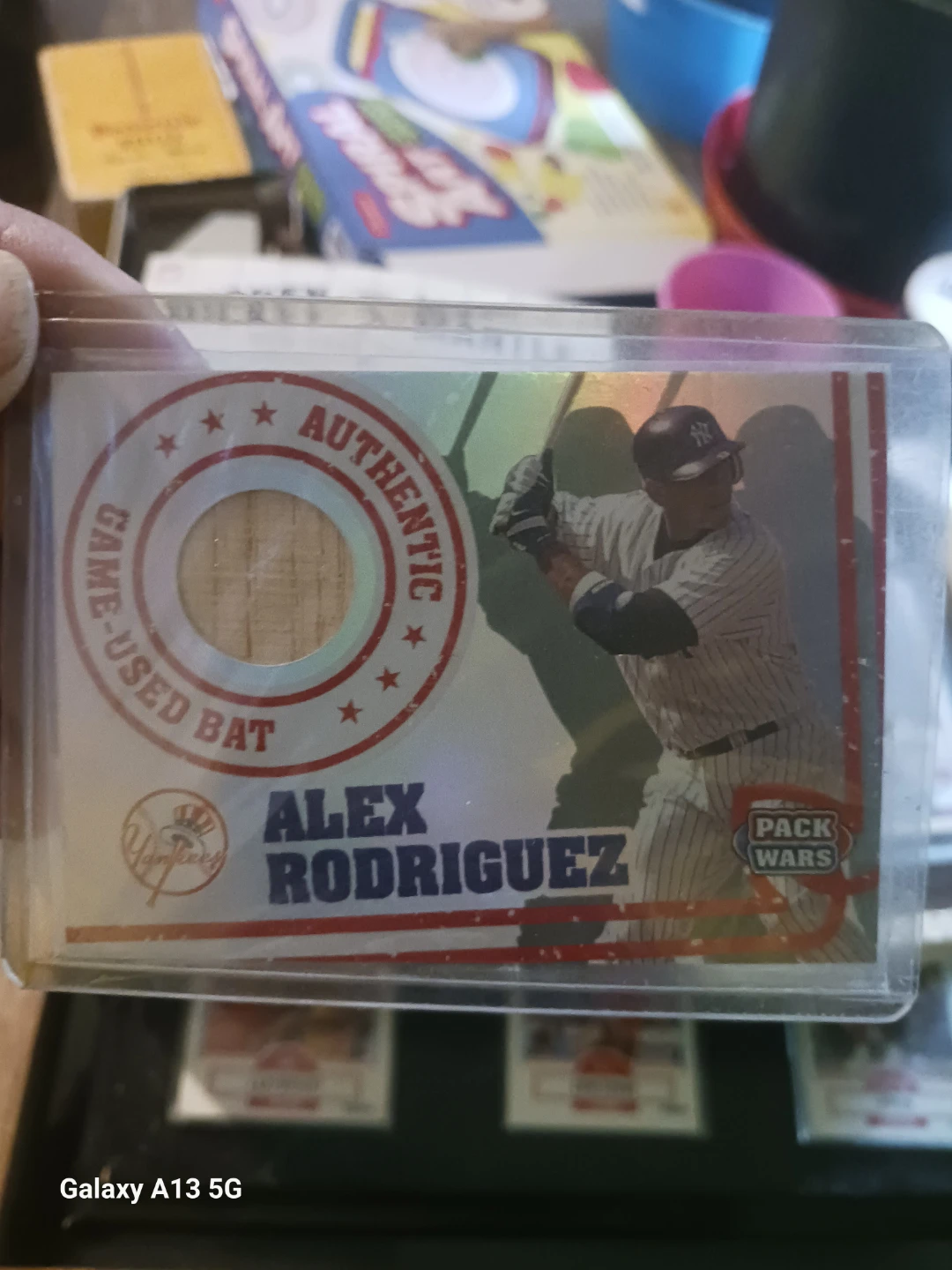 Alex Rodriguez Game-Used Bat Card (2005 Topps)