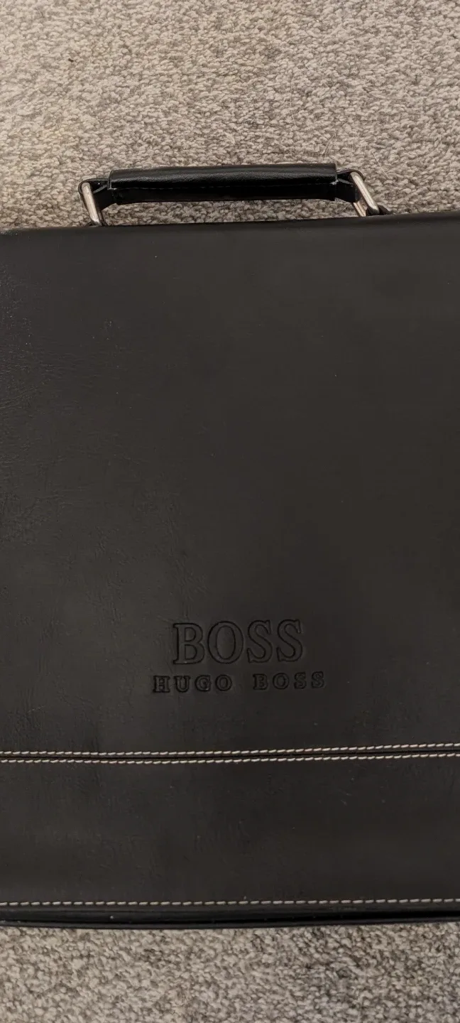 Hugo Boss Black Leather Briefcase image indicator(3)