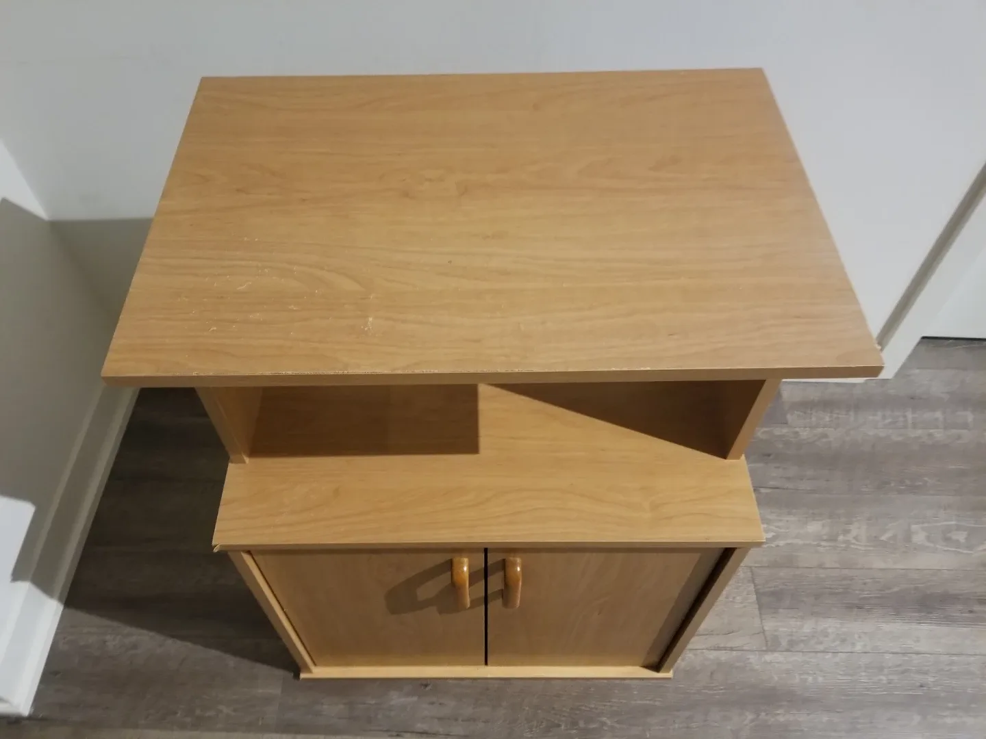 Wooden Stand Table with Storage- TV or Computer image indicator(2)