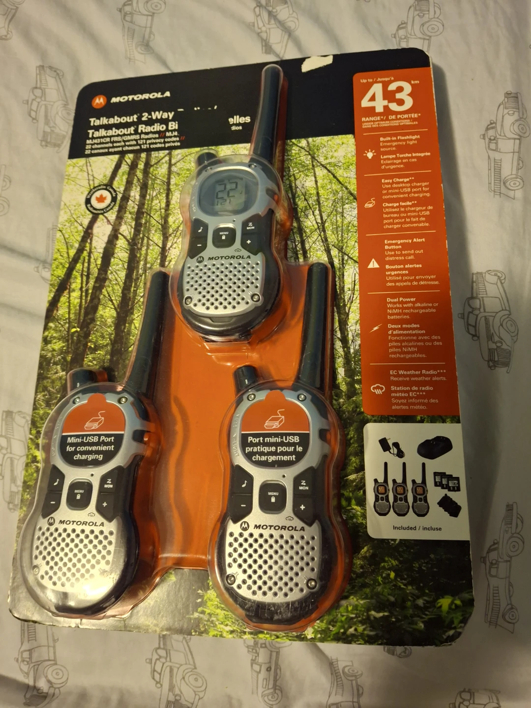 Motorola Talkabout 2-Way Radio, Brand New