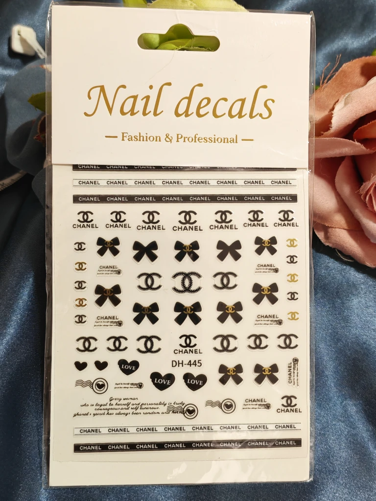 Designer Nail Art Decals - Chanel, Louis Vuitton, Gucci - photo 2