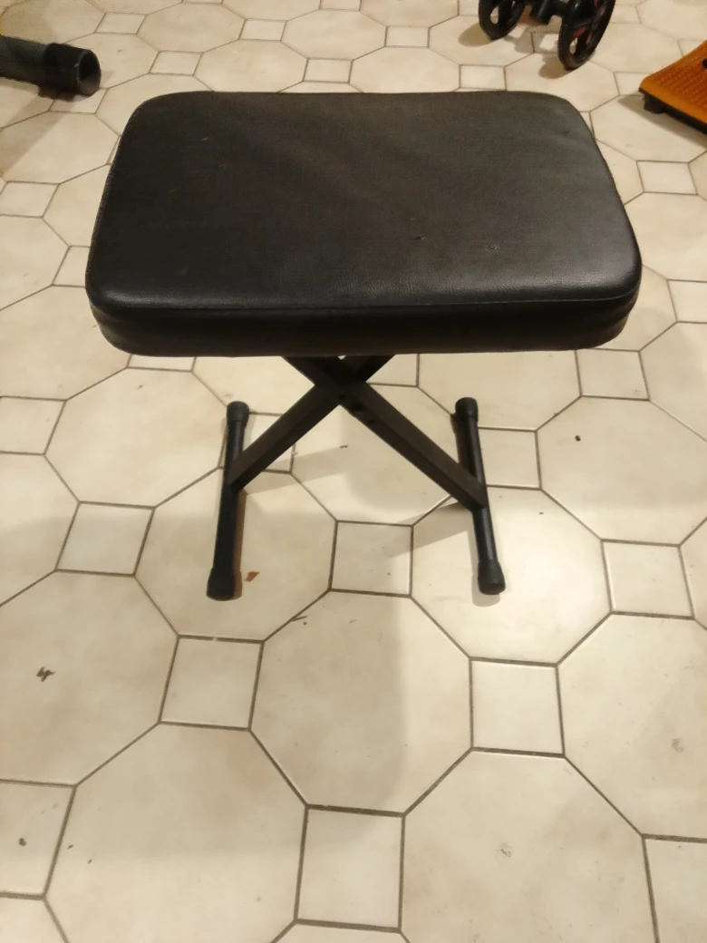 Adjustable Black Piano Bench