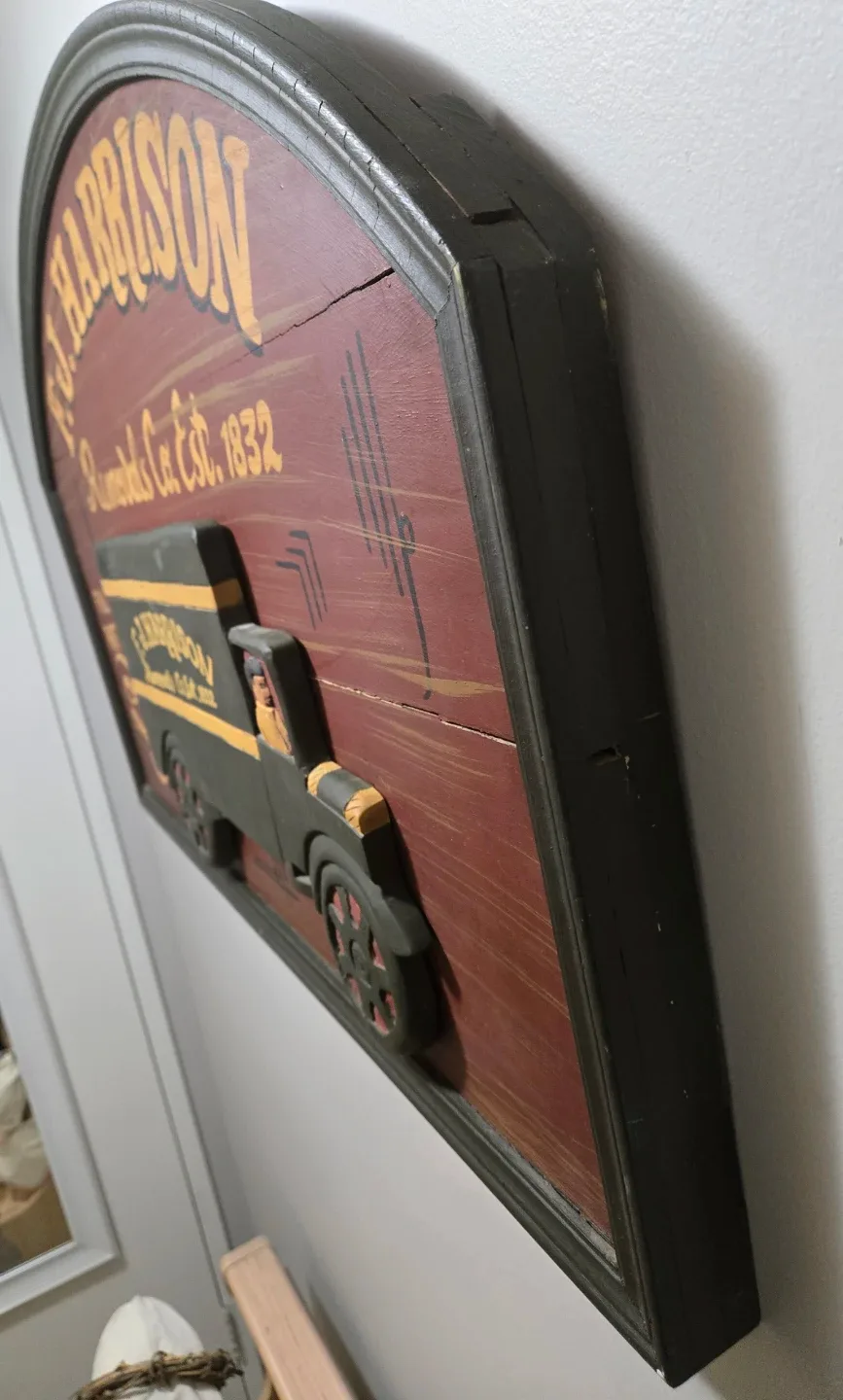Vintage F.J. Harrison Removals Co. Est. 1832 Sign image indicator(5)