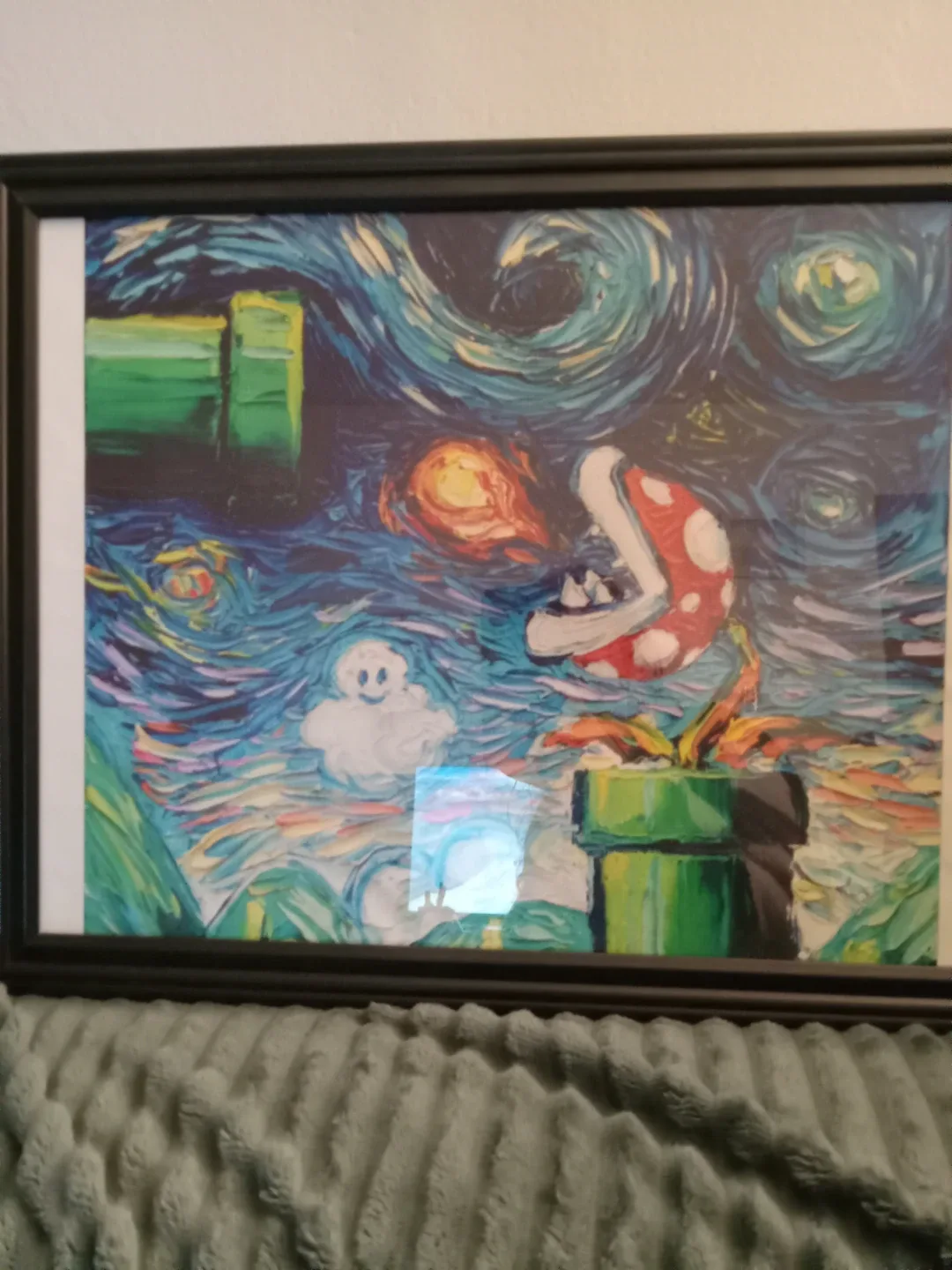 Mario & Starry Night Framed Print image indicator(2)