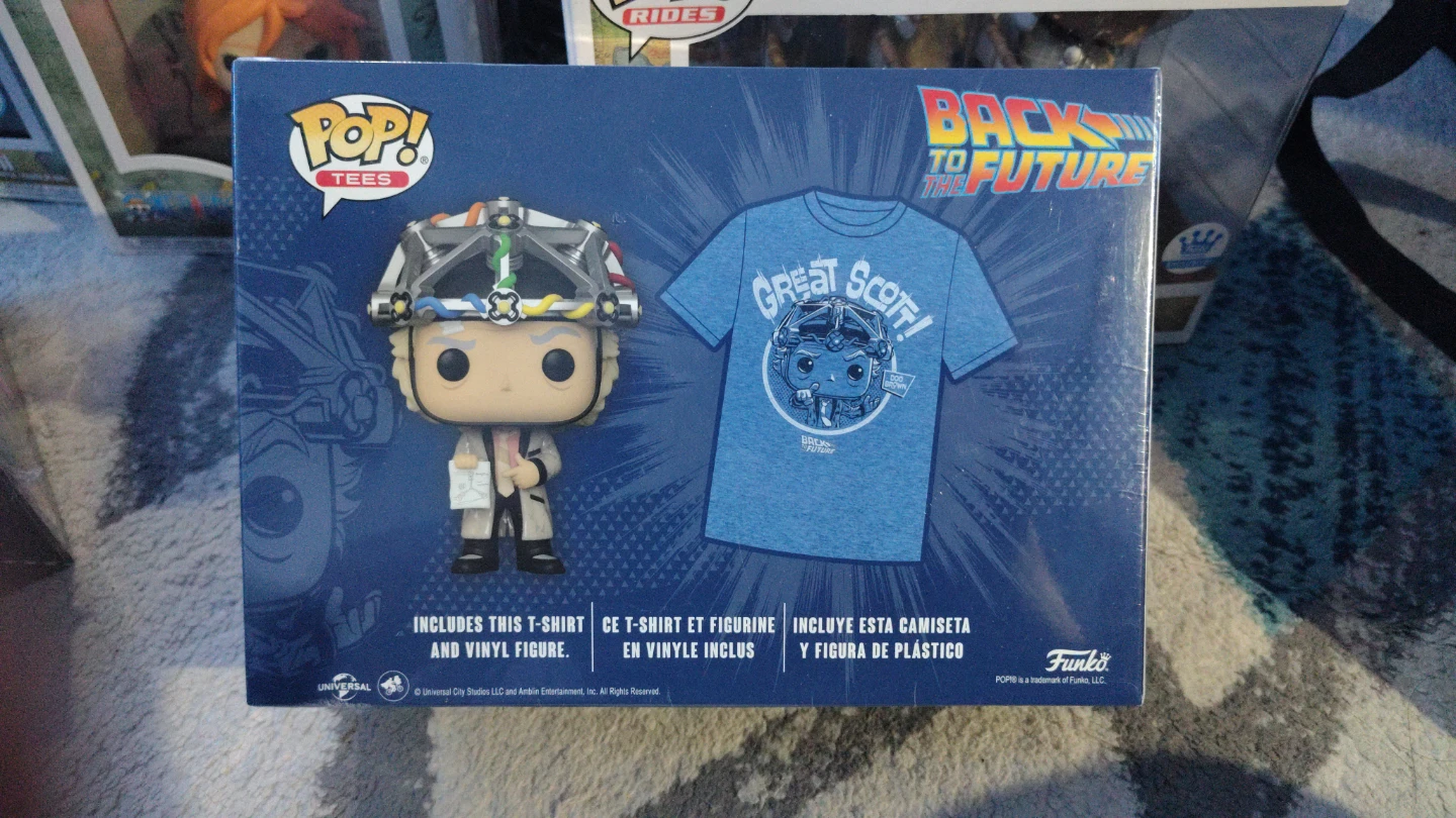 Funko Pop! Back to the Future Doc Brown with Tee - Size L - photo 2