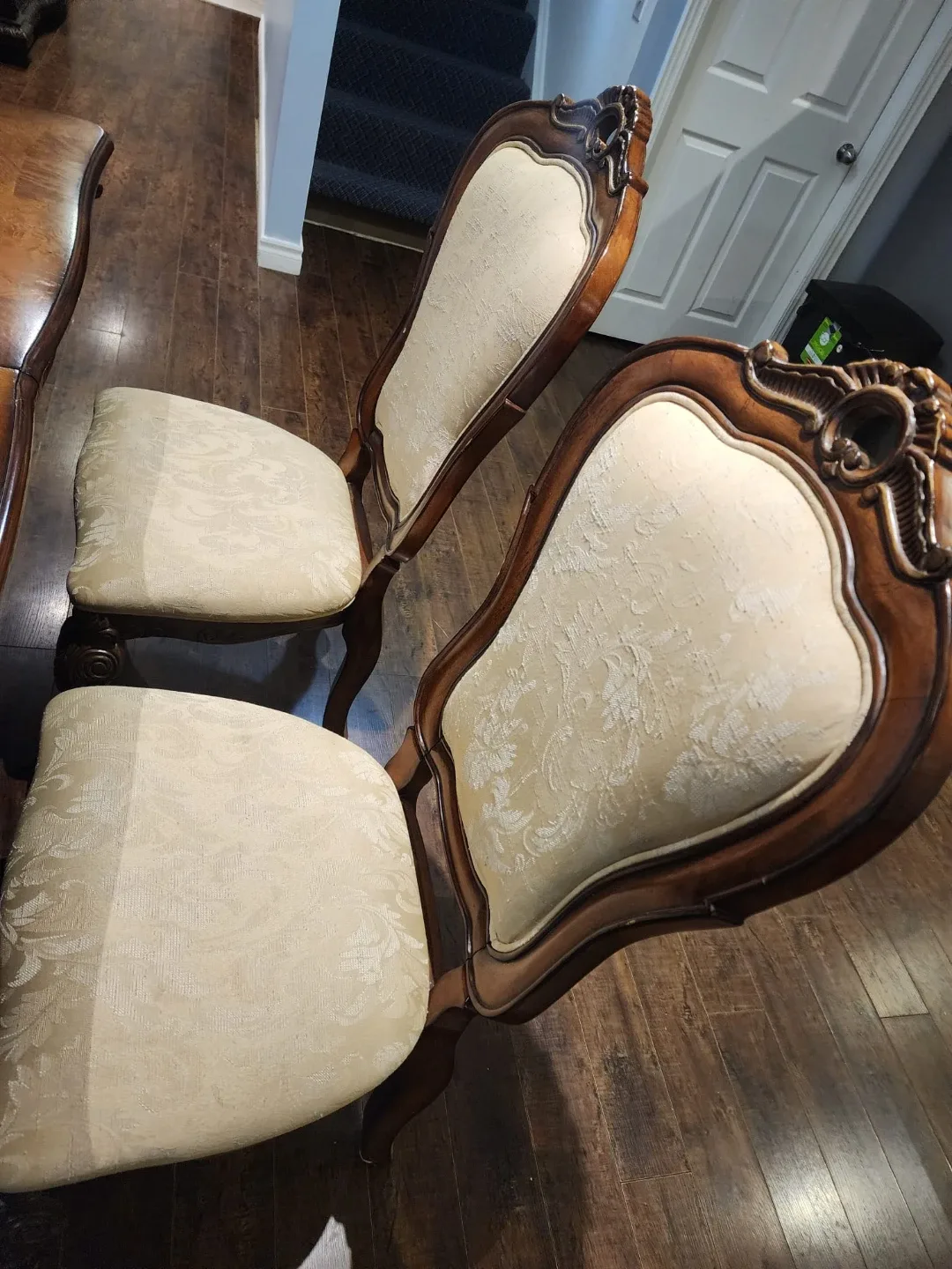 Elegant Wooden Dining Table with 6 Chairs image indicator(2)