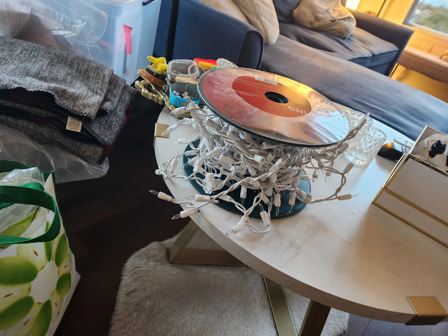 For Living Clear Incandescent Icicle Light Reel - 300 Lights