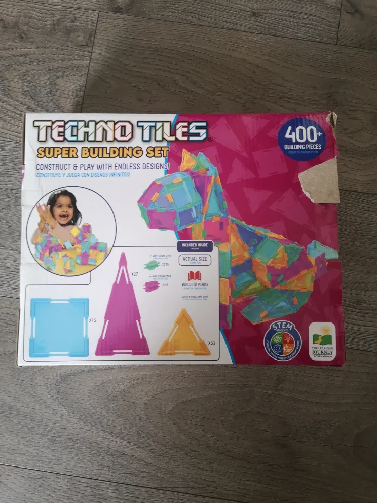 Techno Tiles Super Building Set 400+ Pieces