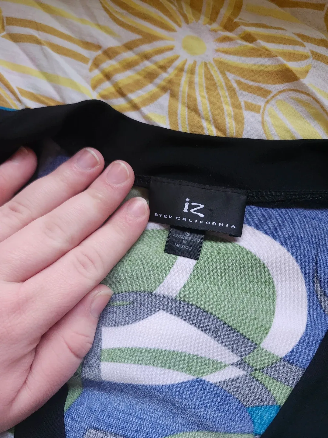 Green and blue retro style babydoll top image indicator(4)