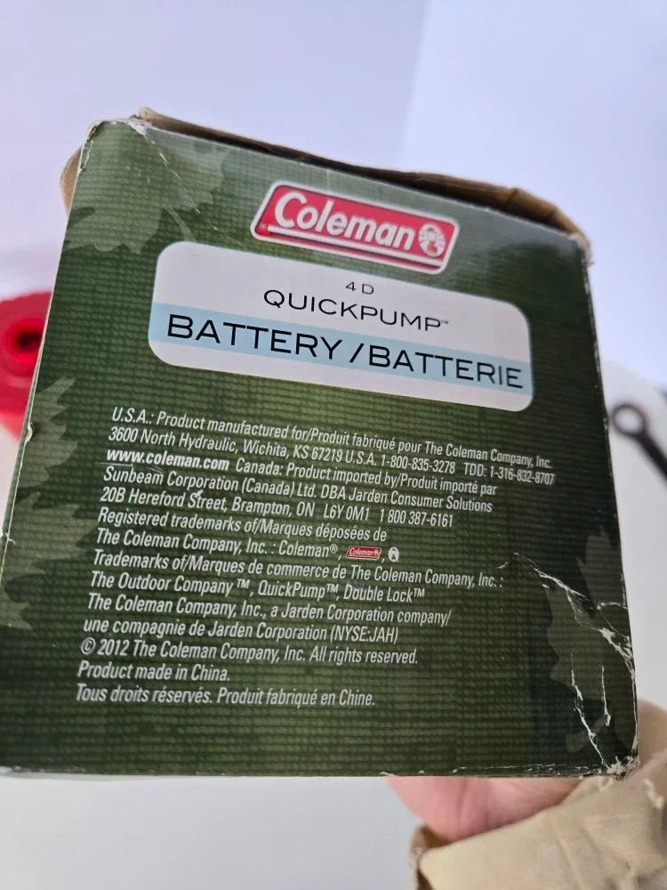 Coleman portable inflator for rafts inflatable image indicator(6)