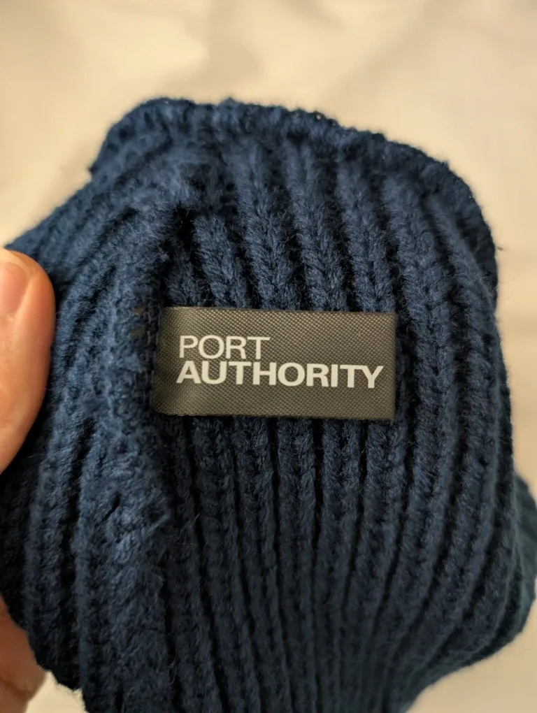 Brand New Port Authority SAP Beanie - Navy Blue image indicator(2)