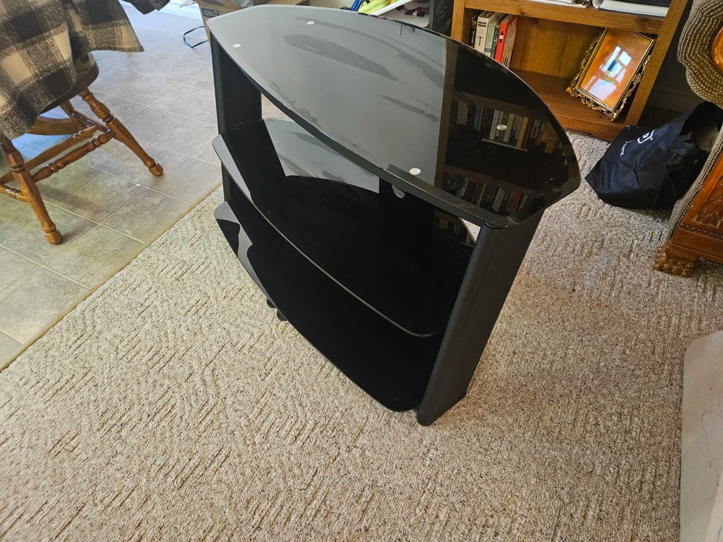 3 tiered glass media and T.V stand image indicator(3)