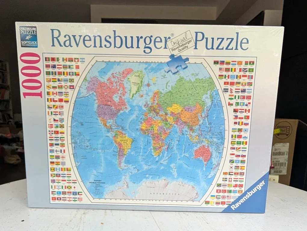 Ravensburger 1000-Piece World Nation Puzzle (New)