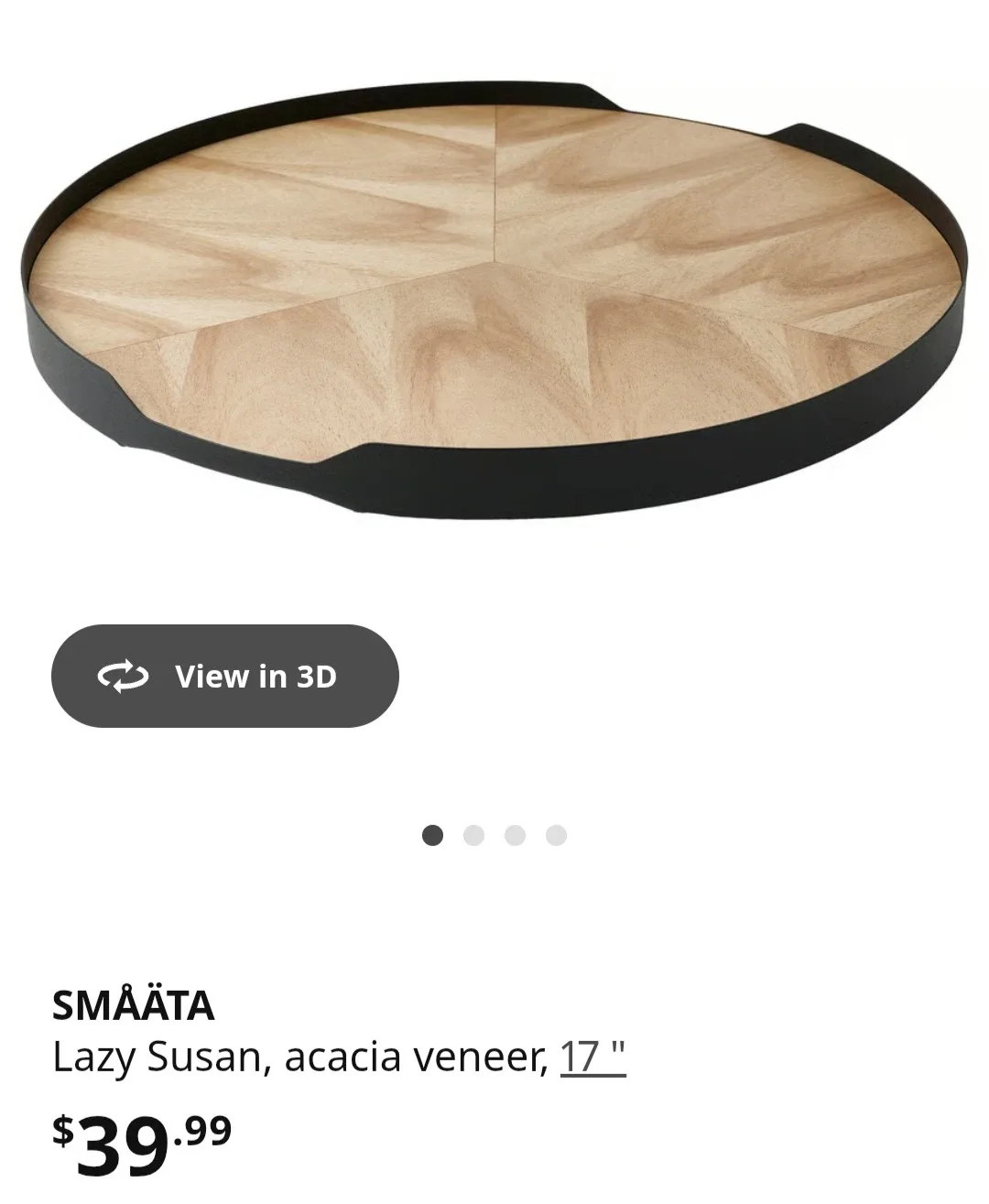 IKEA SMÄÄTA Lazy Susan - 17" image indicator(4)