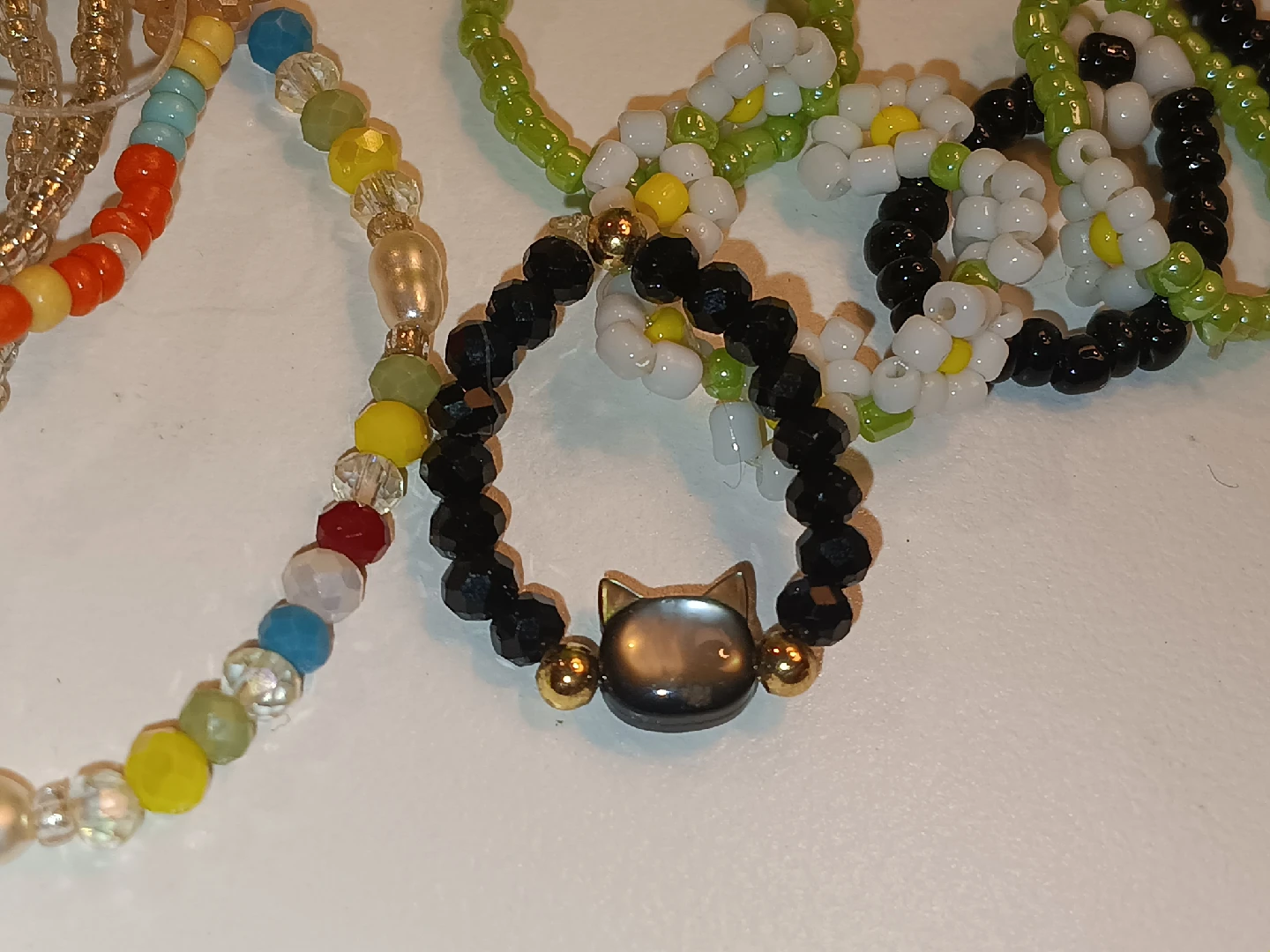 Handmade Beaded Rings and Bracelets - photo 2